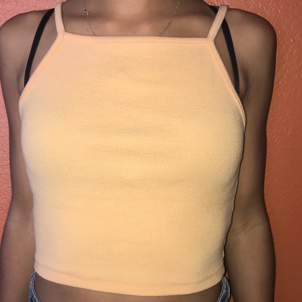 Orange crop top